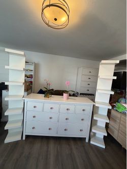 Ikea Hemnes Dresser &  2 Wall Shelf