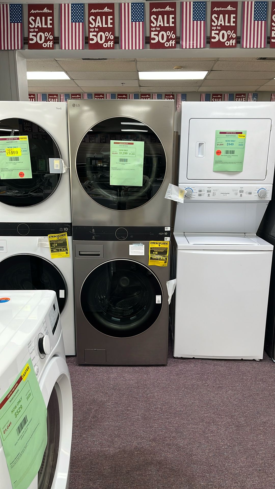 Stackable Washer And Dryer Stainless Steel 