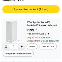 Tall IKEA Sonos Bluetooth Speaker 
