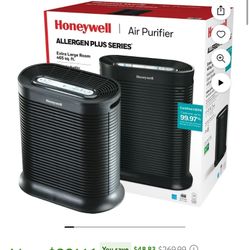 Honeywell Air Purifier, HPA300, 465 sq ft, HEPA Filter, Allergen, Smoke, Pollen, Dust Reducer