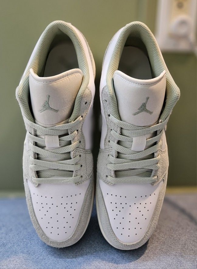 Nike Air Jordan 1 Low SE White Seafoam Sail Shoes Men's Size 12