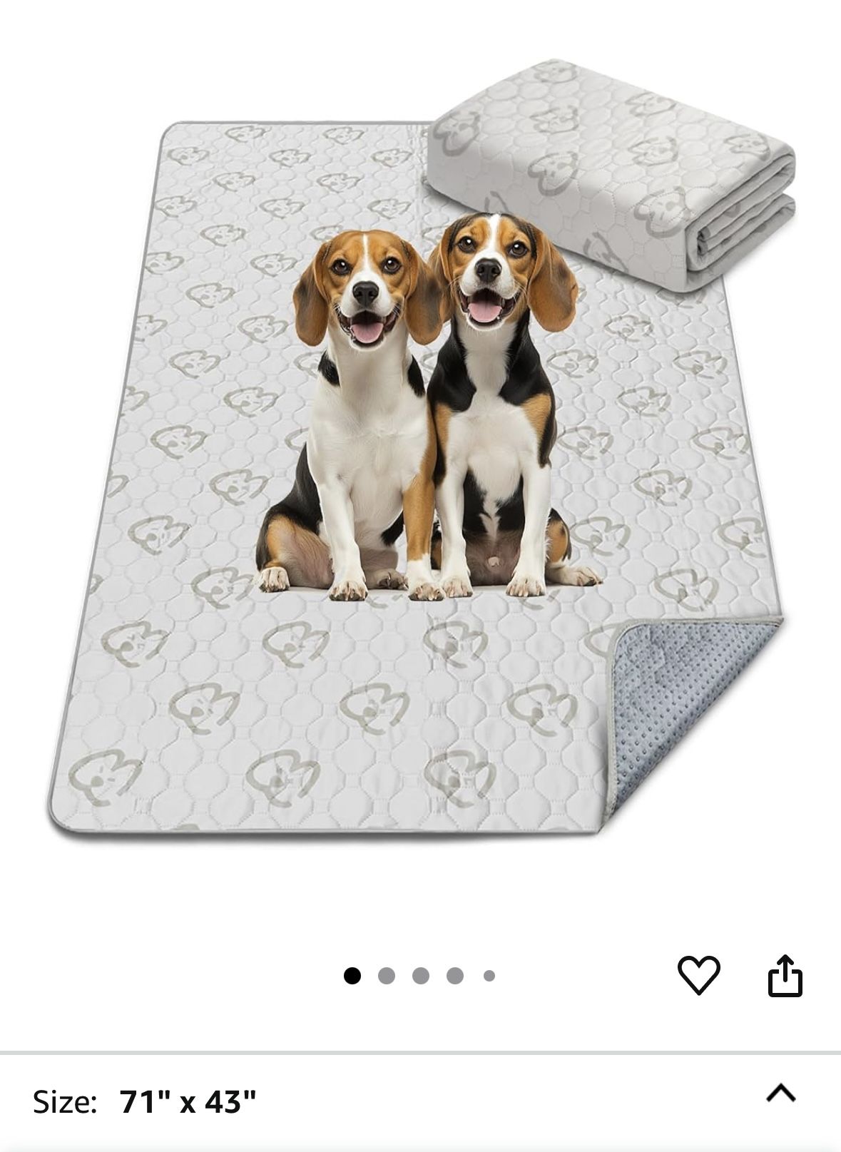 FXW Washable Pee Pads for Dogs, Puppy Pads with Super Absorbent, Specifically Designed for FXW Rollick/Homeplus 32/40/45inch 6 Panels Dog Playpen, Rec