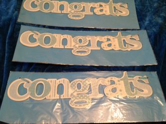 3 Congrats banners