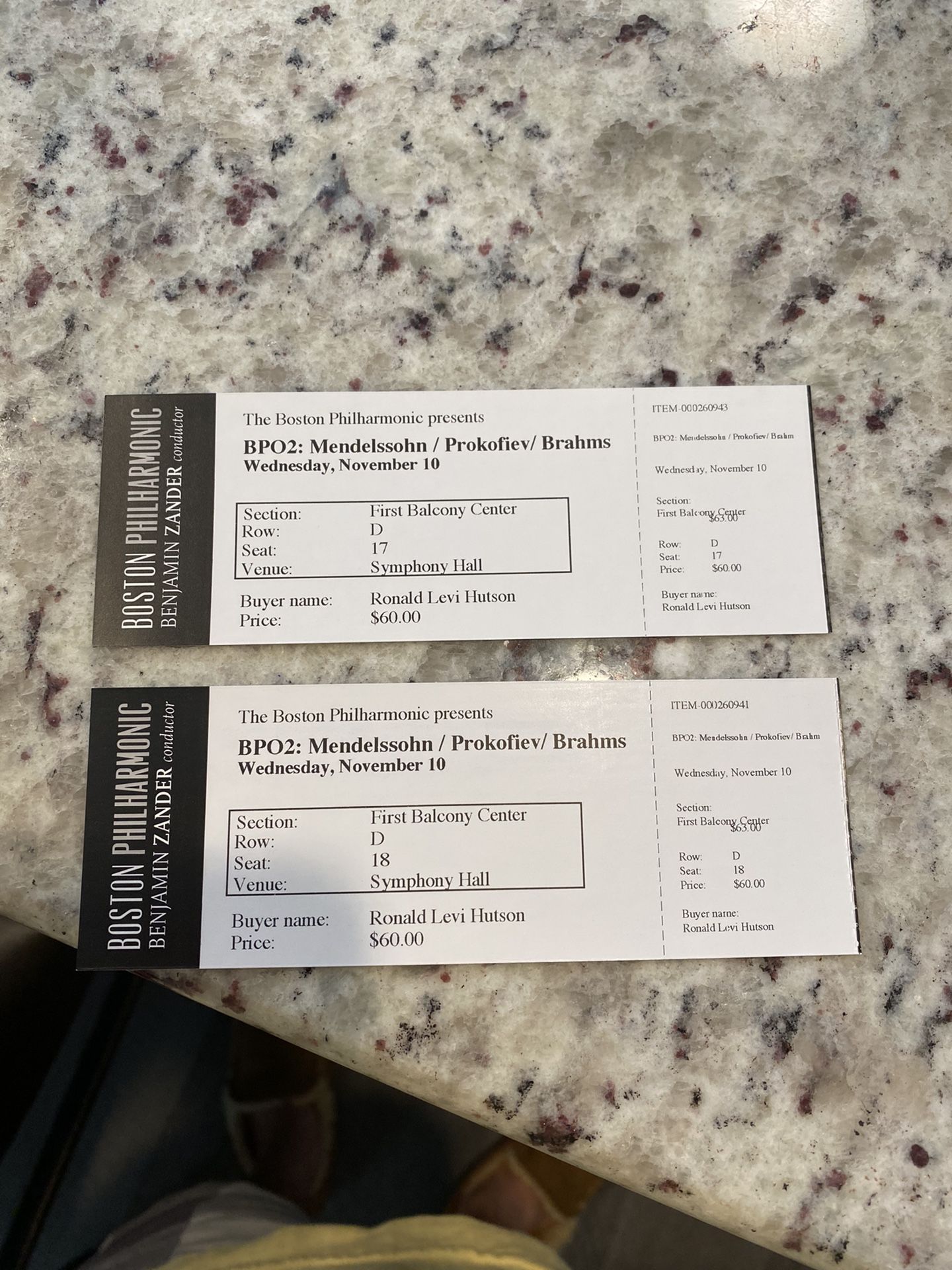 Boston Philharmonic Tickets Nov 10 2021