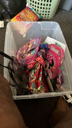 Everything in this Clear bin got to go