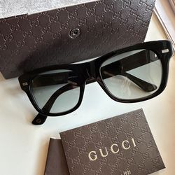 Men’s GUCCI Rectangle Acetate Plastic Sunglasses