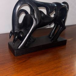 Abstract Bull Sculpture 