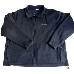 Columbia Steens Mountain 2.0 Full Zip Fleece Jacket Mens 4X Black Full Zip