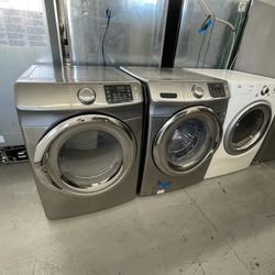 Used Samsung Set Washer And Dryer Gas / 3 Months Warranty 