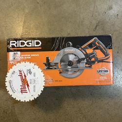 RIDGID THRUCOOL 15 Amp 7-1/4 in. Worm Drive Circular Saw