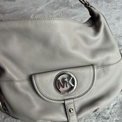 Cool grey Michael Kors shoulder bag