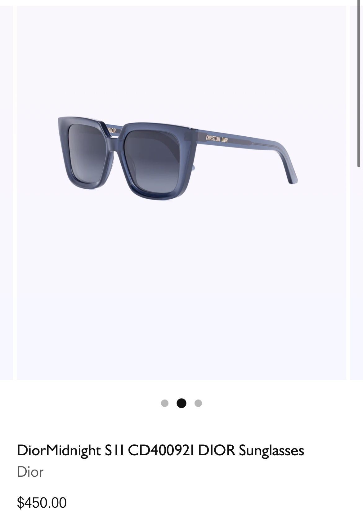Like New Dior Midnight Blue Matte Sunglasses,All Products : American Fashion Style Bags On Sale