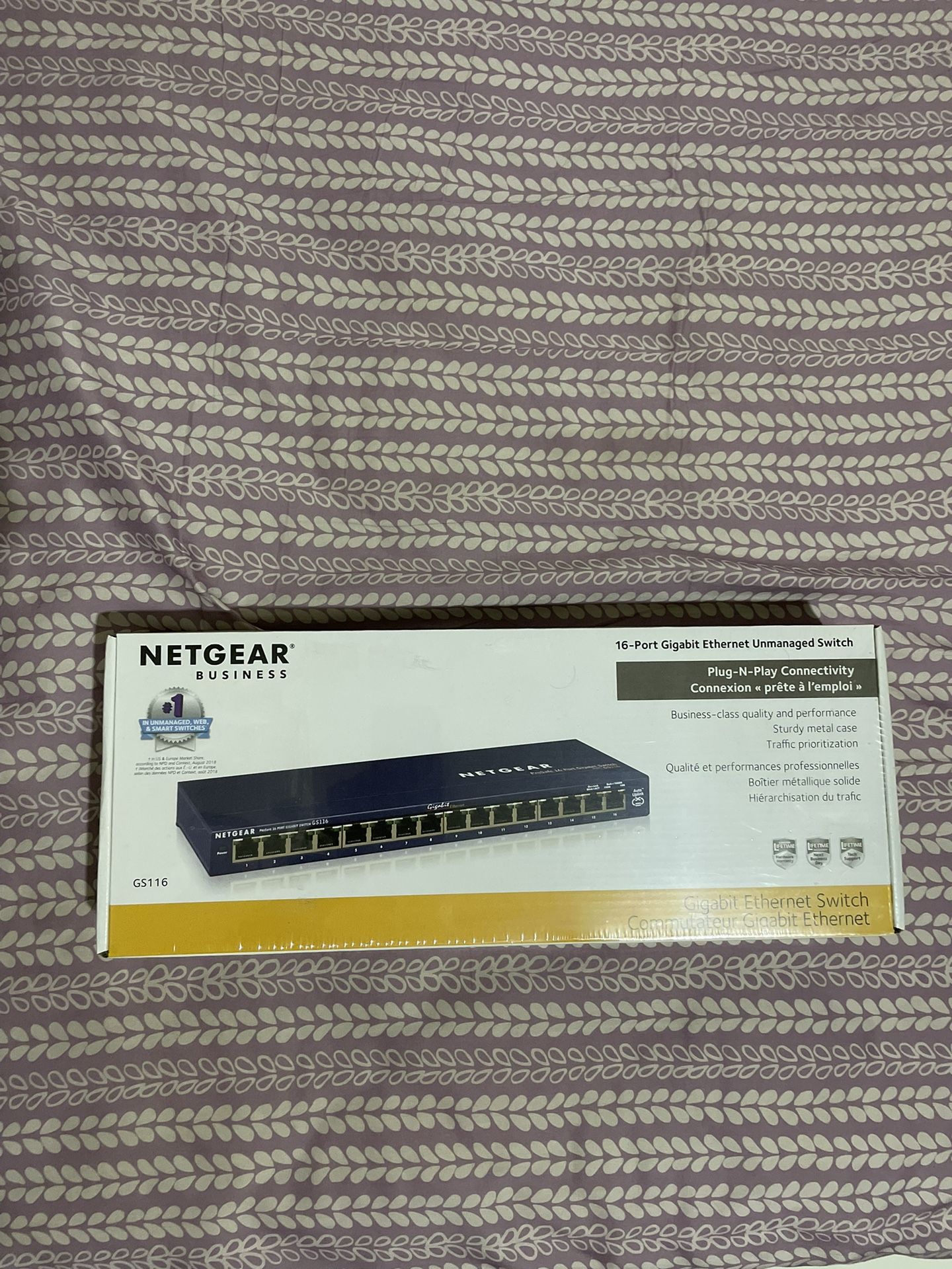 Netgear GS116 Unmanaged Network Switch 16 Port