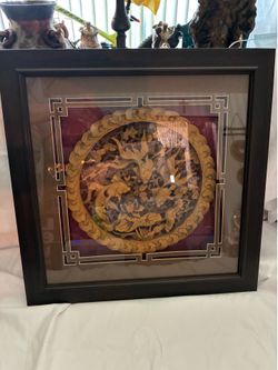 Chinese koi fish wall frame