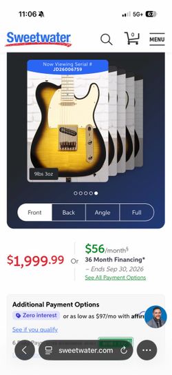 Fender Richie Kotzen Signature Telecaster MIJ 2-Tone Sunburst — MINT / Barely Played
