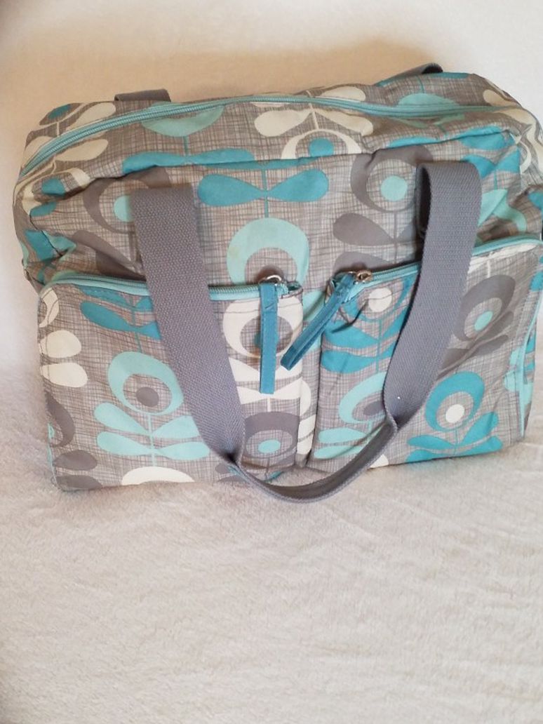 Diaper bag Gray and Blue