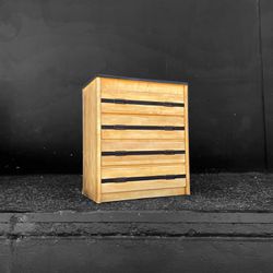 Simple MCM Solid Wood Dresser With Reimagined Twist