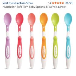 6pack Munchkin Baby Spoons, New