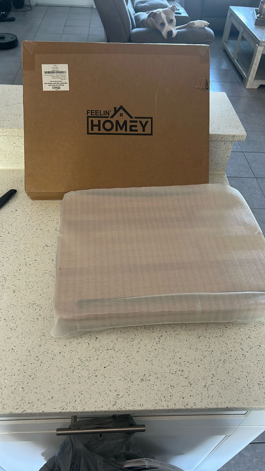 Bamboo Lab Desk With Adjustable Legs And Mouse Pad