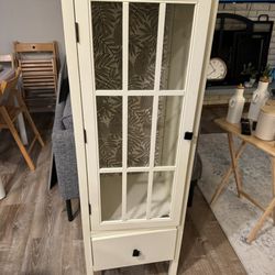 Glass Door Cabinet, White
