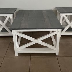 Coffee Table With Side/end Tables
