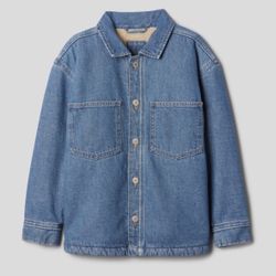 BRAND NEW GAP BOYS/KIDS SHERPA LINED DENIM SHIRT JACKET