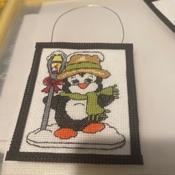 Christmas Tree Ornaments (Penguins) Set of 5 