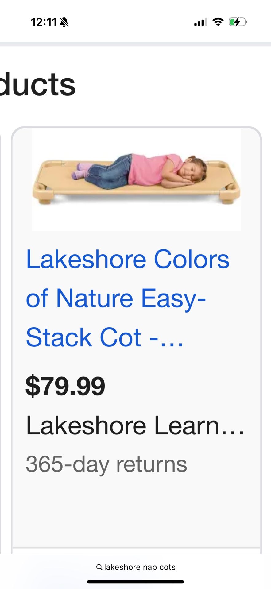 Lakeshore Nap Cots 