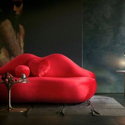 Red Velvet Loveseat
