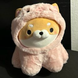 14" Takashoji Shiba In Pink Octopus Plush