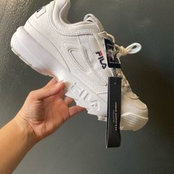 Fila White Chunky Sneakers - 10, New, Urban Outfitters exclusive