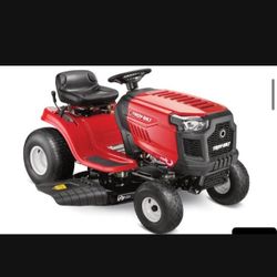 Troy Bilt Tractor mower With Snowplow Attachment 