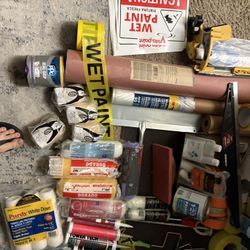 Painting, Material And Tools !!!Plus 4ft  Ladder !! 