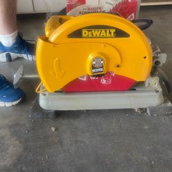 DeWalt D28715 14" Heavy-Duty ChopSaw And Blades