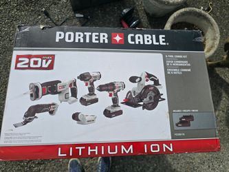 NEW IN BOX Porter Cable 20V Max 6-Tool Combo Kit with Accessories