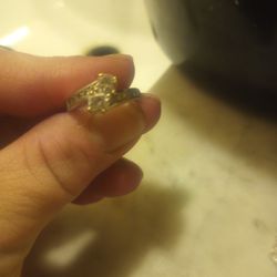Beautiful Diamond Sterling Silver Ring