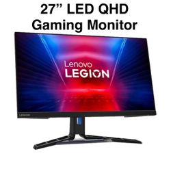 New Other Lenovo Legion 27" LED QHD Gaming Monitor W/ Lift, Tilt, Pivot & Swivel