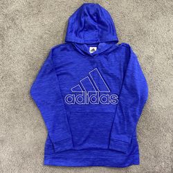 Girls Adidas Hoodie XL (16) -Blue