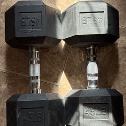 45lbs dumbbells