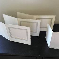 4 Vintage 1950's-1960's Embossed Cardboard Photo Frames - Made in USA