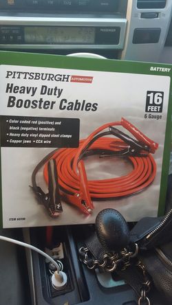 Heavy duty jumper booster cables