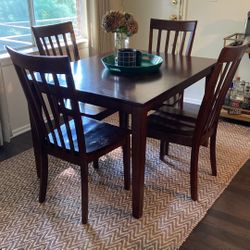 Espresso Wood dining Set