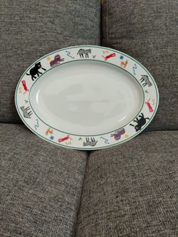 Safari by Pottery Barn 14" Oval Serving Platter Plate