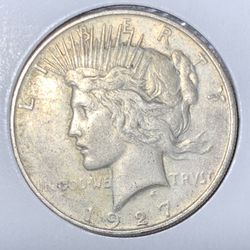 1927 D Peace Silver Dollar EXTREMELY FINE ~ SCARCE!!!