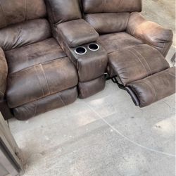 Recliner Couch Leather 