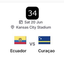 Ecuador World Cup 2026 Tickets Kansas City