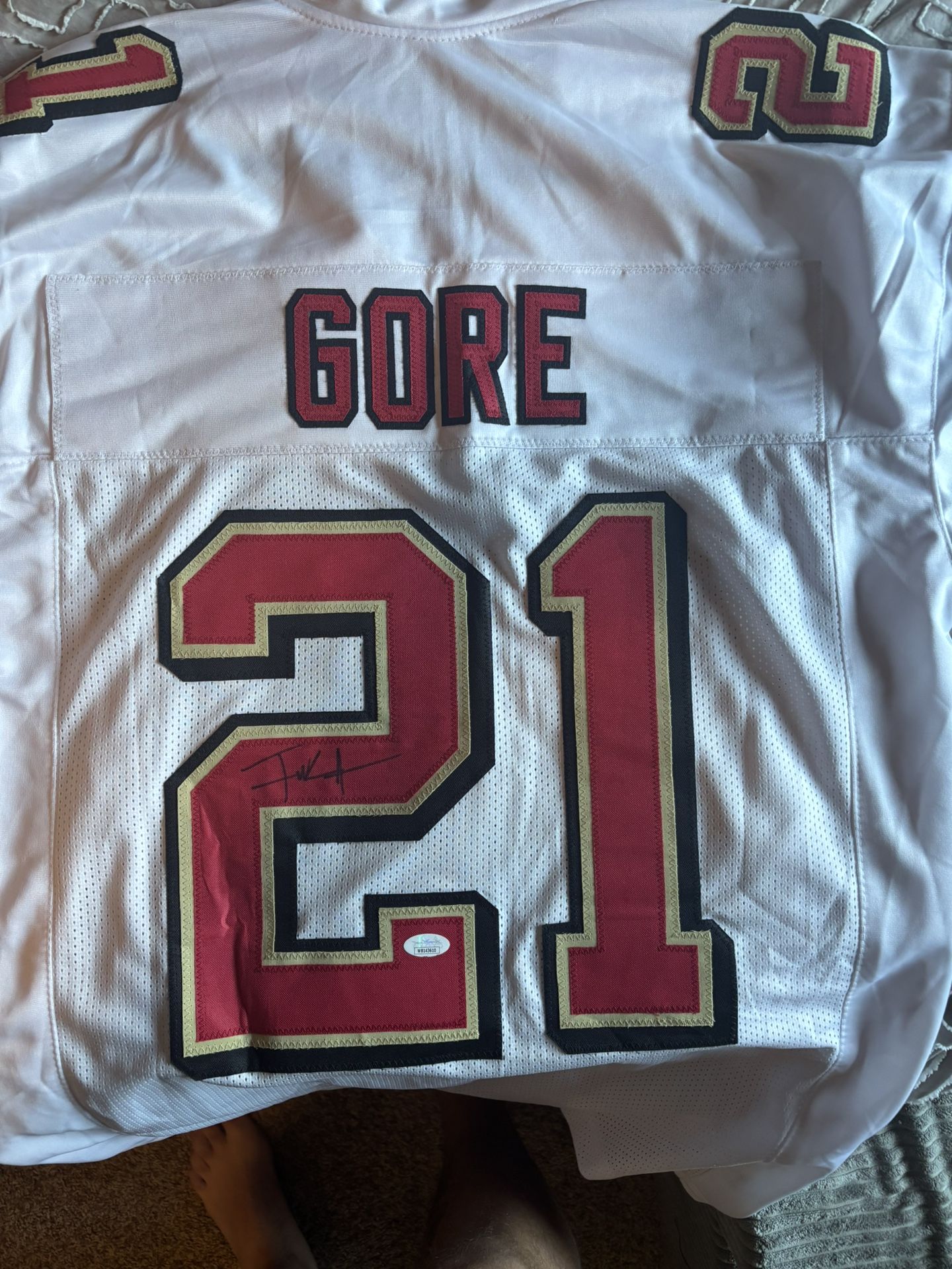 San Francisco 49ers Frank Gore Signed Jersey