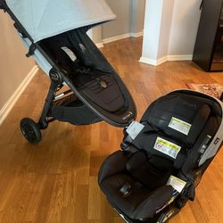 Baby Jogger City Mini GT With Infant Car Seat And Attachments