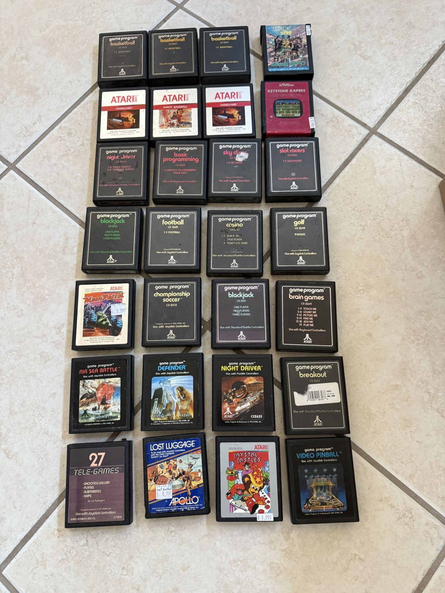 Lot Of 28 Atari Games