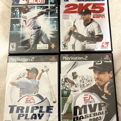 PS2 Baseball Games MVP MLB 2K Triple Play